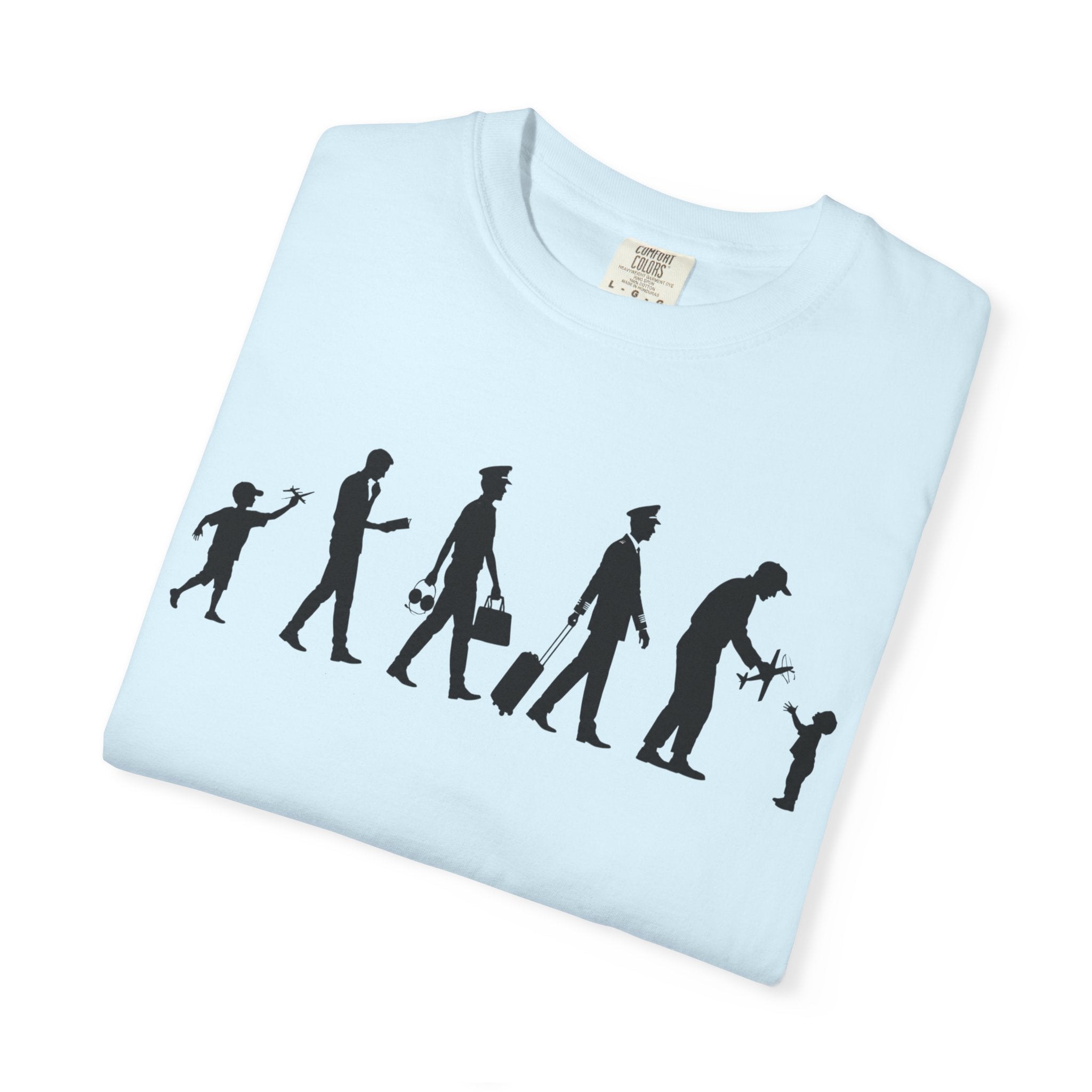 Pilot Evolution T-Shirt — Pilot Lifecycle Silhouette Tee