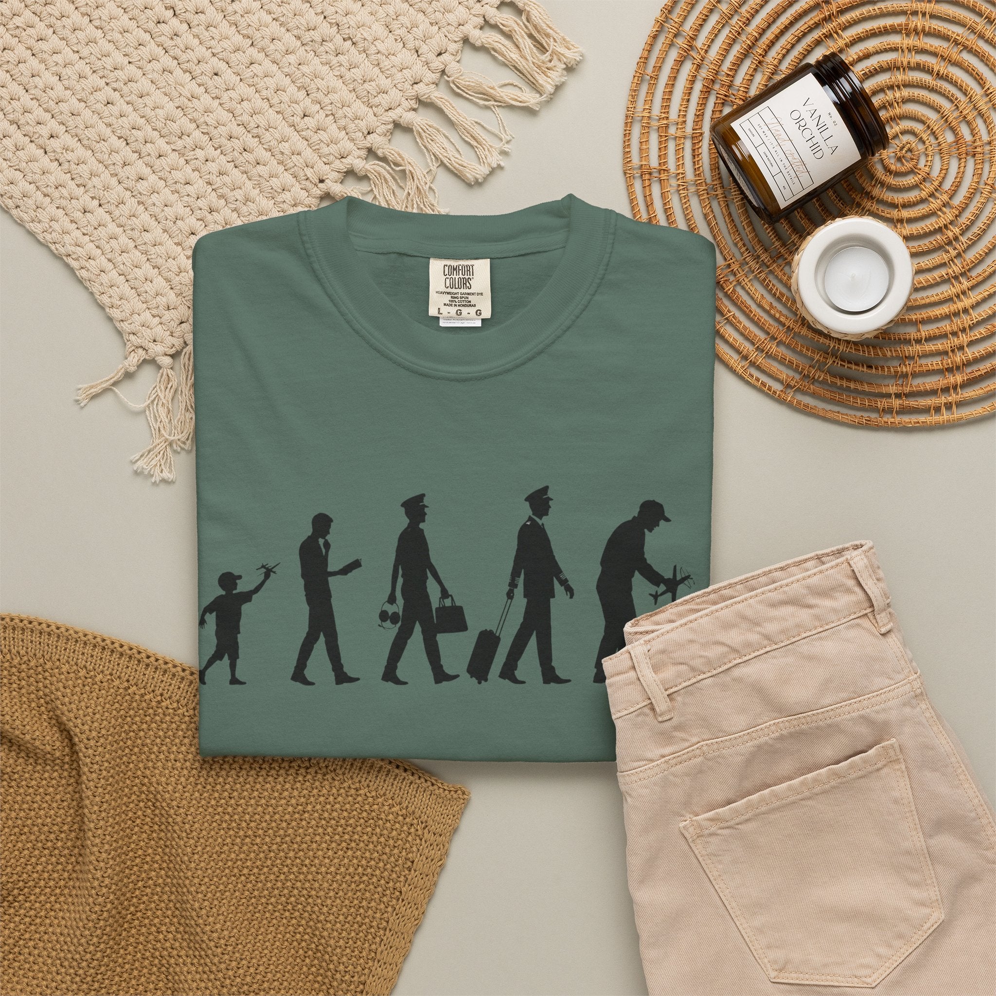 Pilot Evolution T-Shirt — Pilot Lifecycle Silhouette Tee