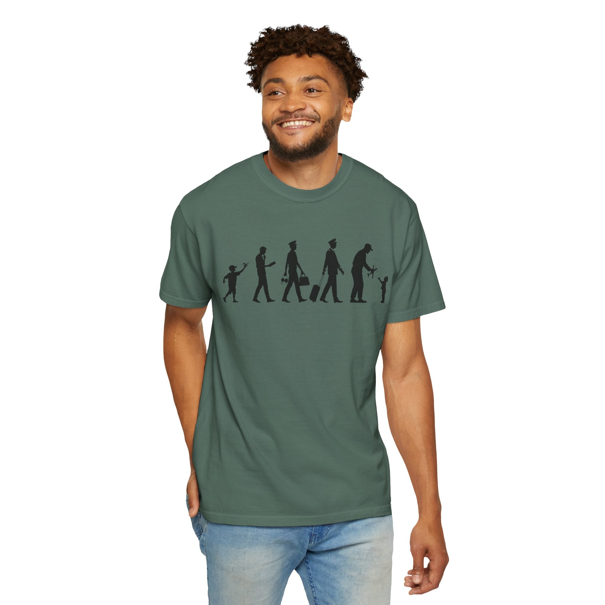 Pilot Evolution T-Shirt — Pilot Lifecycle Silhouette Tee