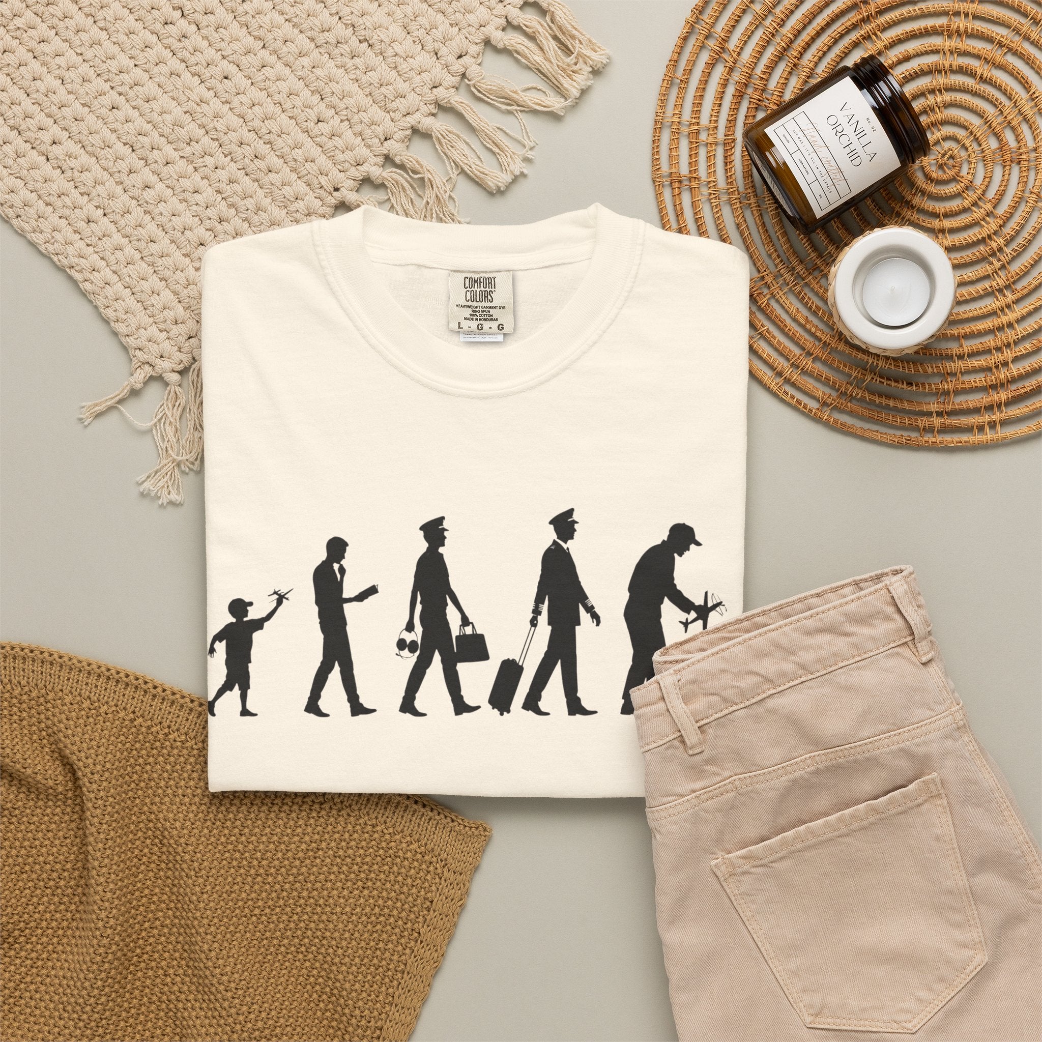Pilot Evolution T-Shirt — Pilot Lifecycle Silhouette Tee