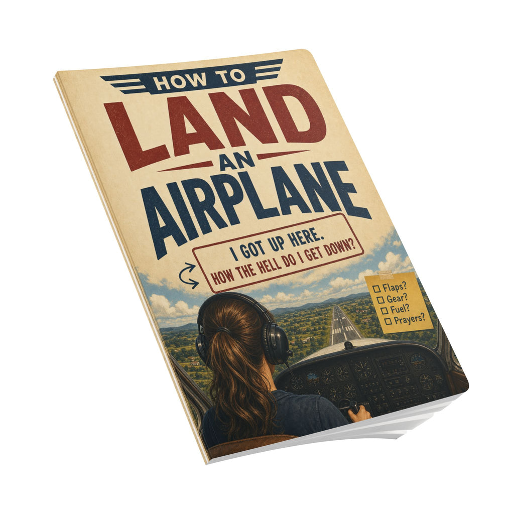 How To Land An Airplane - Funny Pilot Notebook