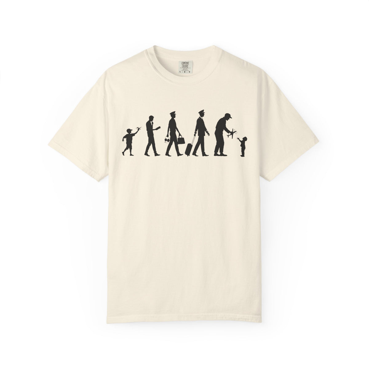 Pilot Evolution T-Shirt — Pilot Lifecycle Silhouette Tee