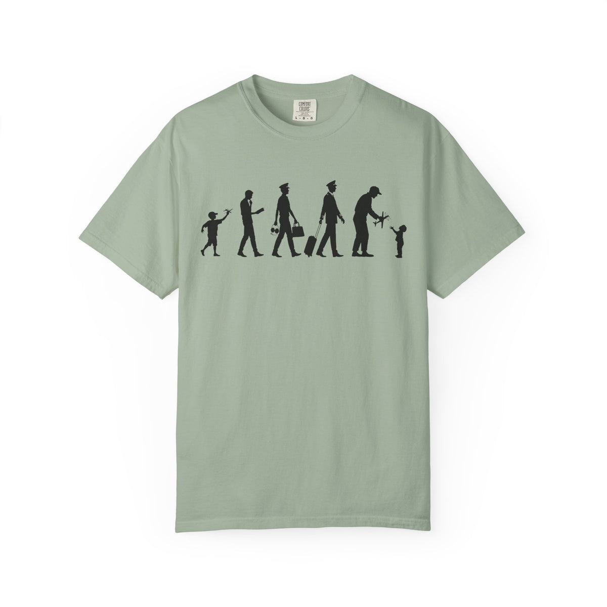 Pilot Evolution T-Shirt — Pilot Lifecycle Silhouette Tee