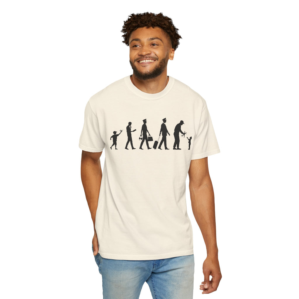 Pilot Evolution T-Shirt — Pilot Lifecycle Silhouette Tee