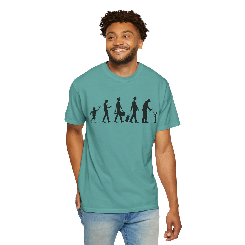 Pilot Evolution T-Shirt — Pilot Lifecycle Silhouette Tee