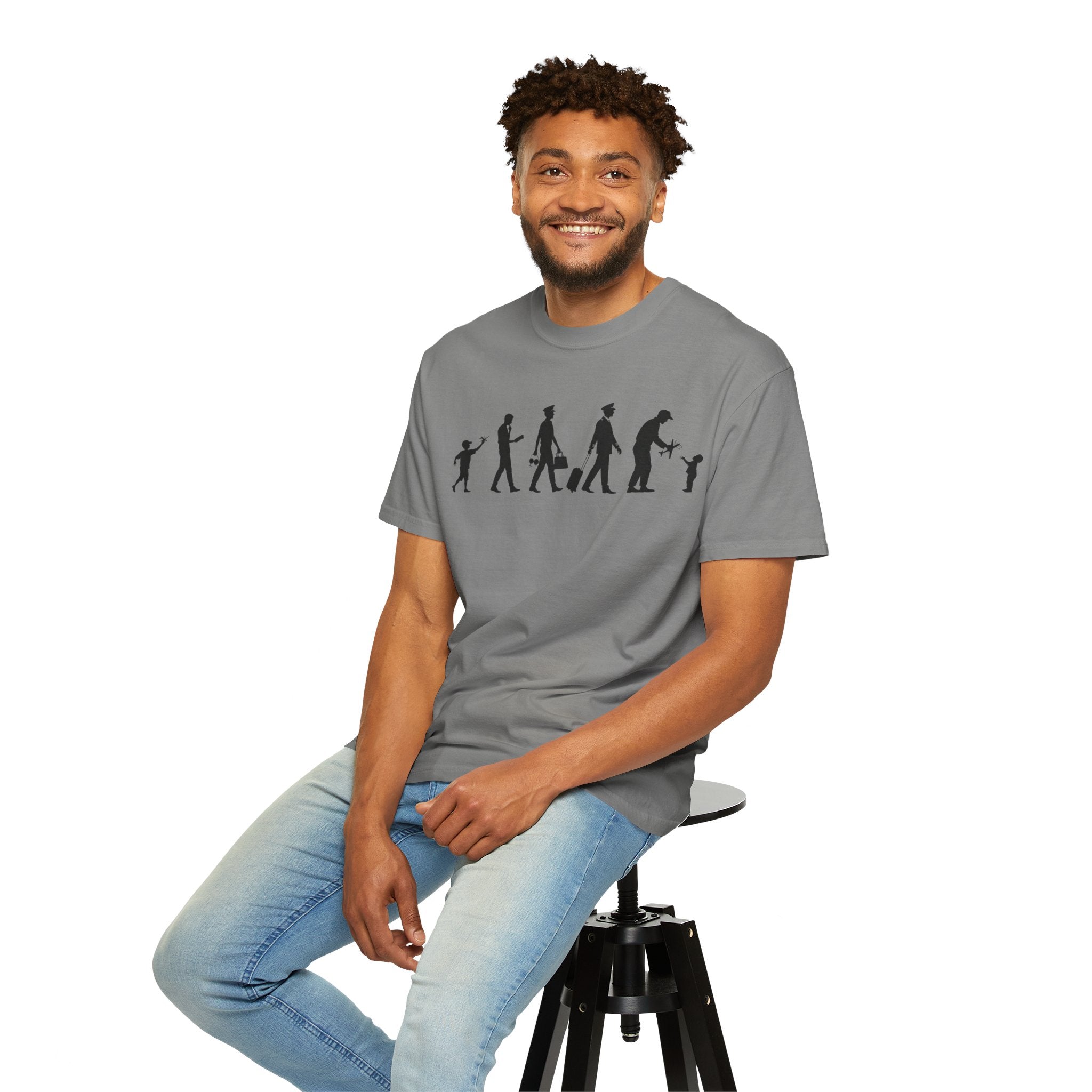 Pilot Evolution T-Shirt — Pilot Lifecycle Silhouette Tee