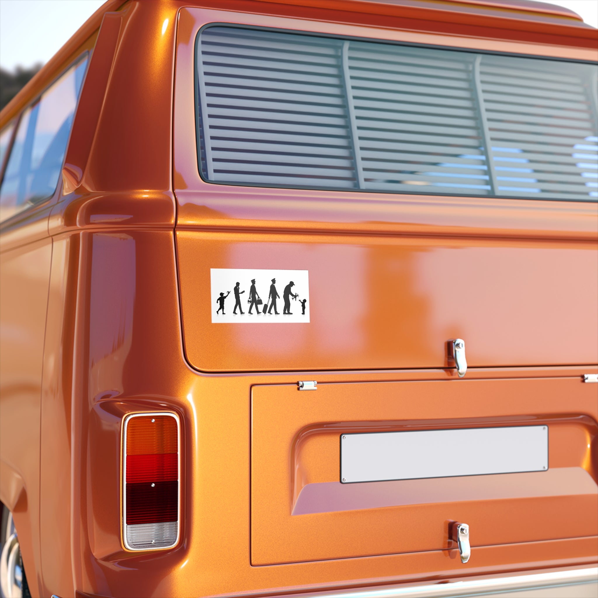 Pilot Evolution Bumper Sticker — Silhouette Pilot Life Sticker