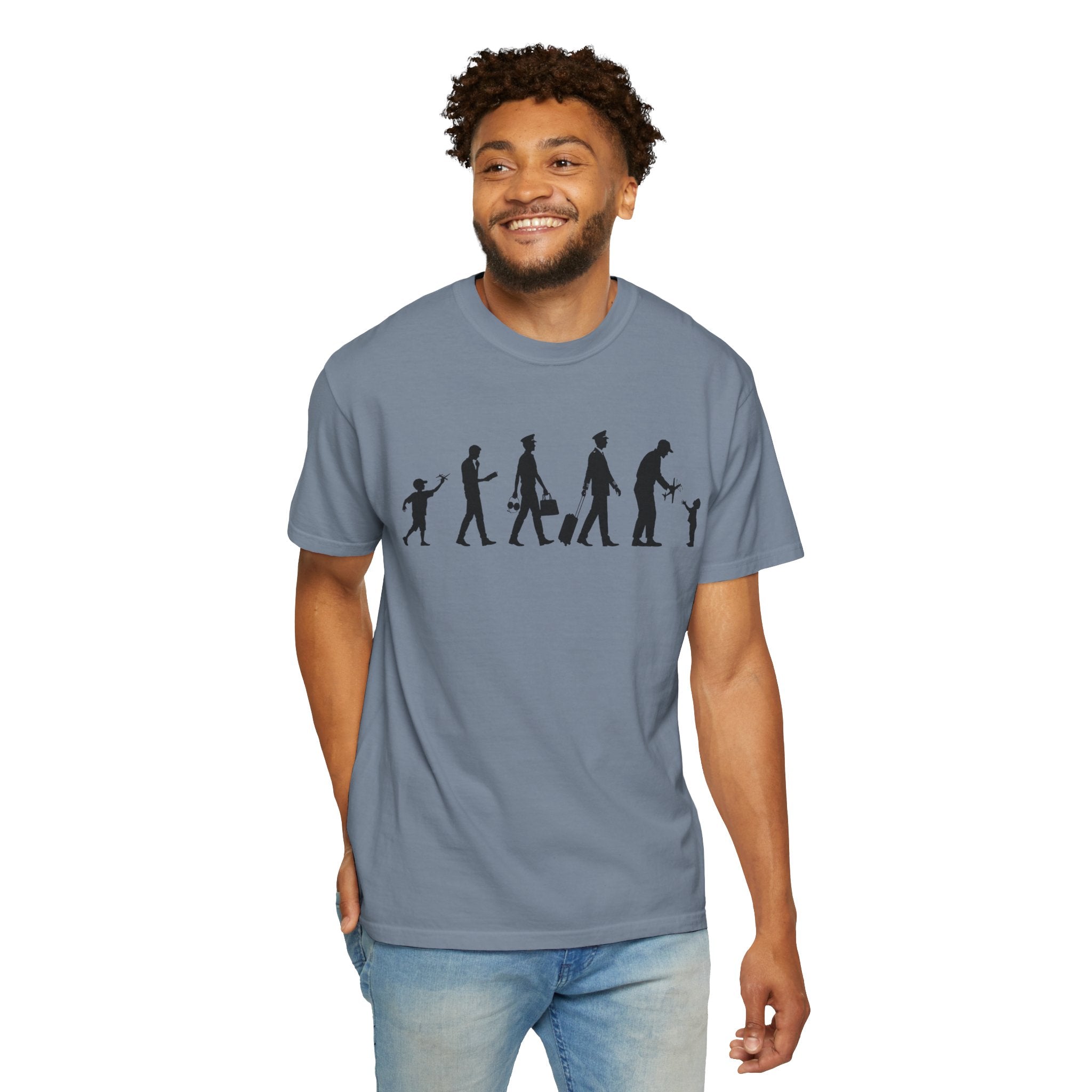Pilot Evolution T-Shirt — Pilot Lifecycle Silhouette Tee