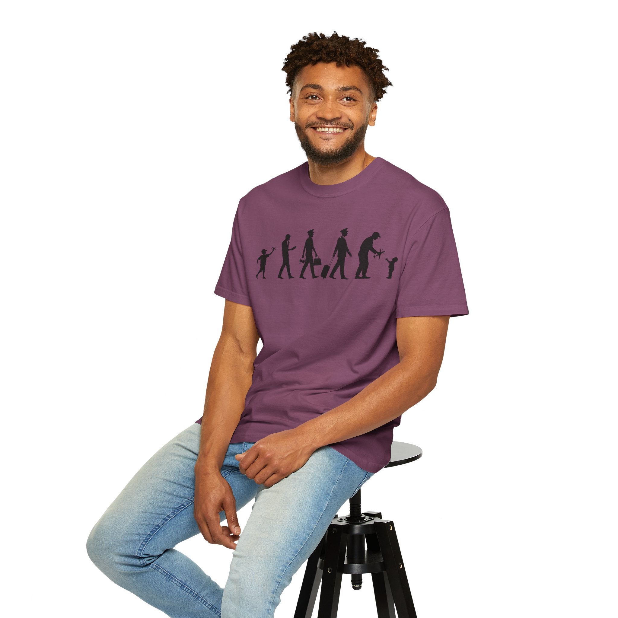 Pilot Evolution T-Shirt — Pilot Lifecycle Silhouette Tee