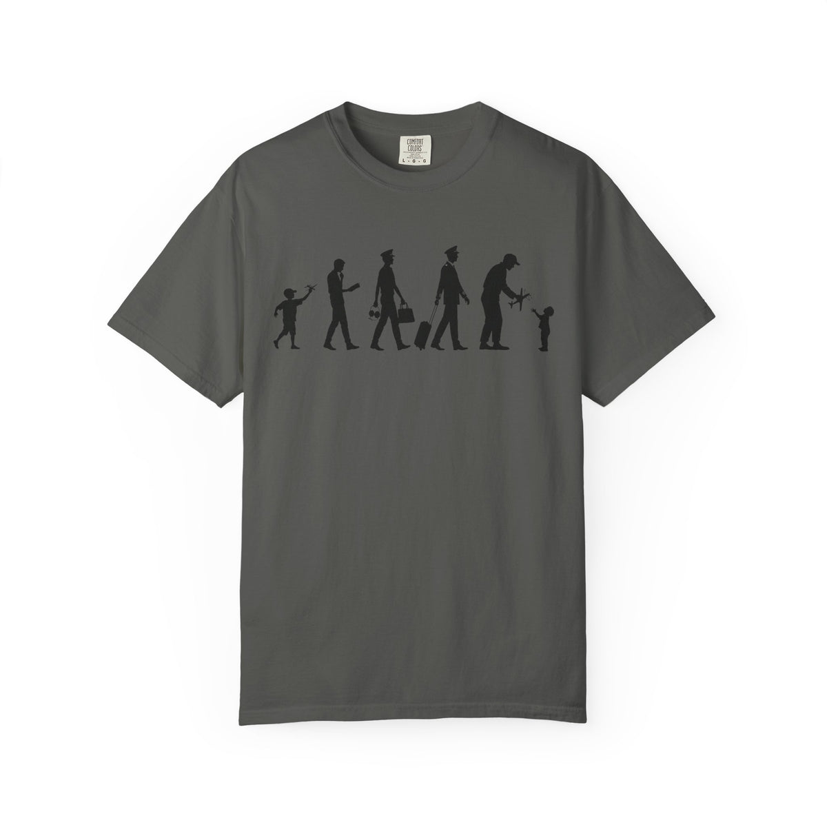 Pilot Evolution T-Shirt — Pilot Lifecycle Silhouette Tee