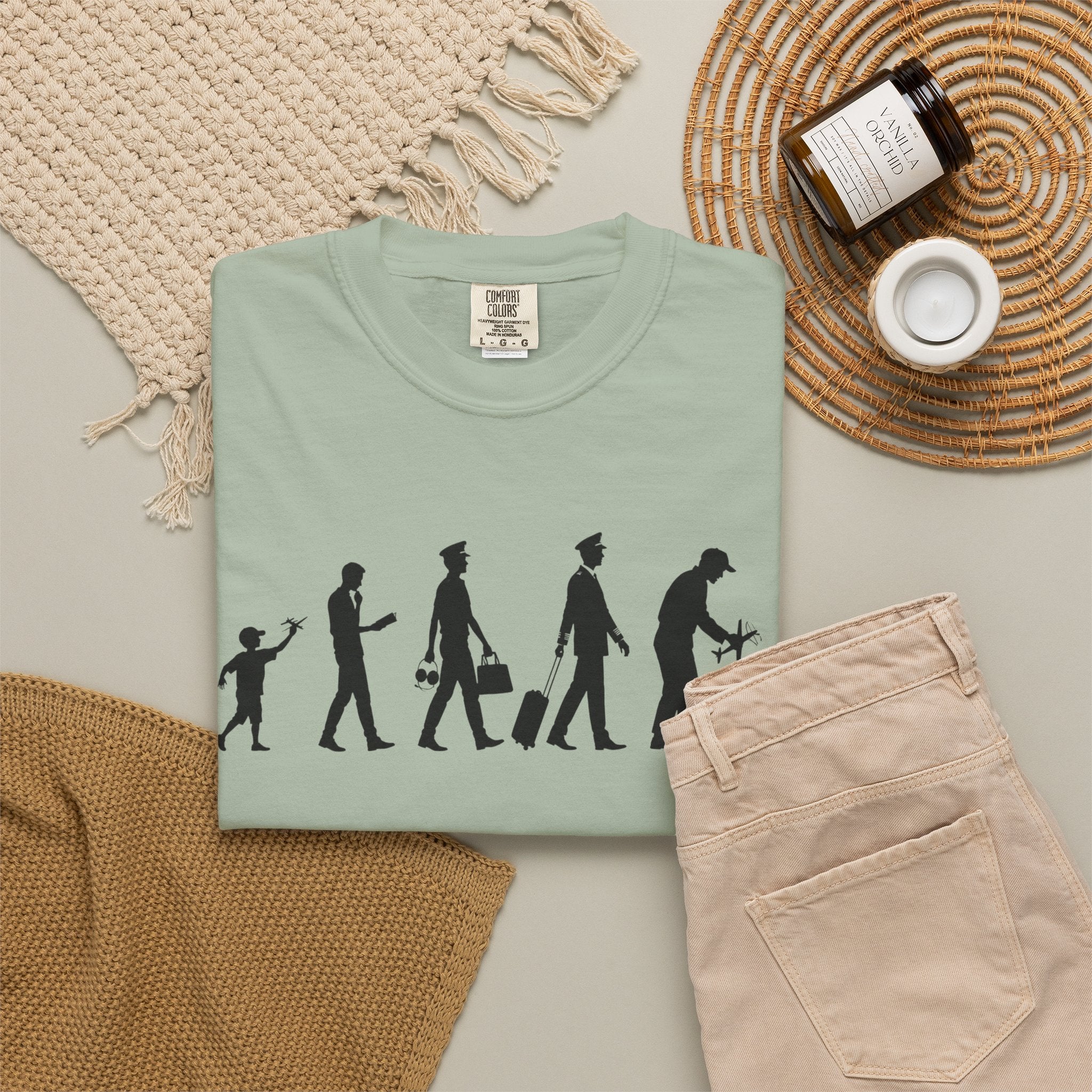 Pilot Evolution T-Shirt — Pilot Lifecycle Silhouette Tee