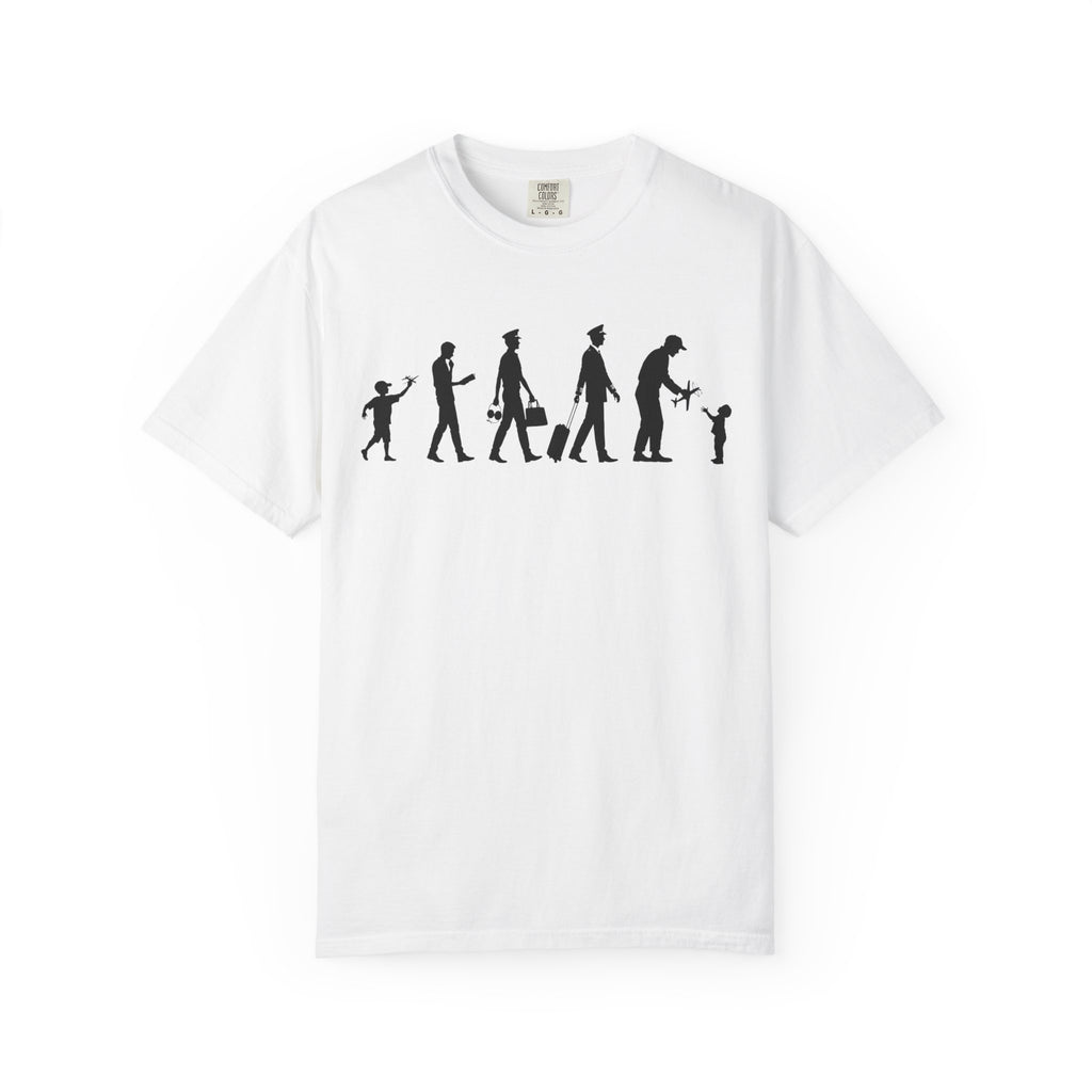 Pilot Evolution T-Shirt — Pilot Lifecycle Silhouette Tee