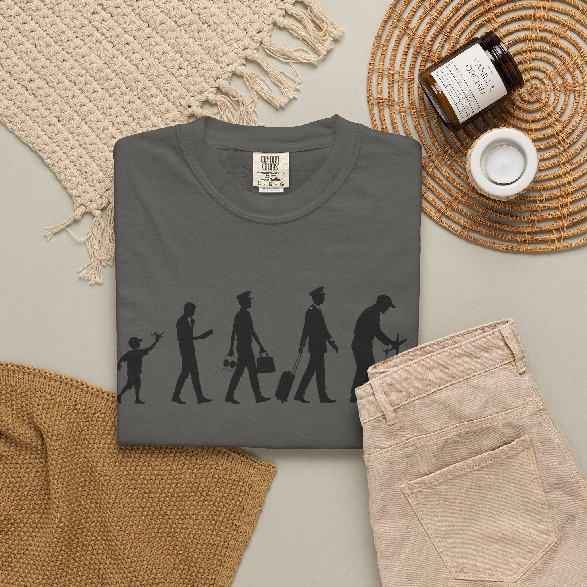 Pilot Evolution T-Shirt — Pilot Lifecycle Silhouette Tee