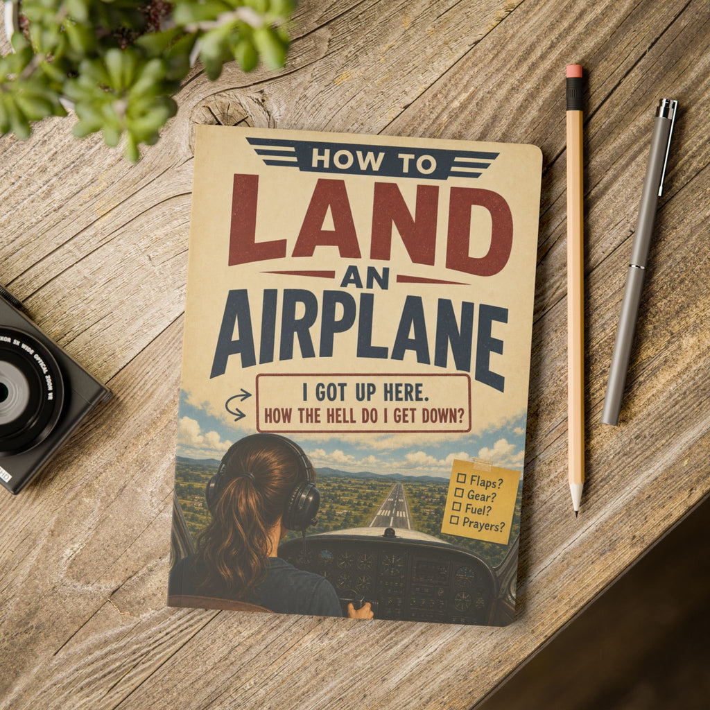 How To Land An Airplane - Funny Pilot Notebook
