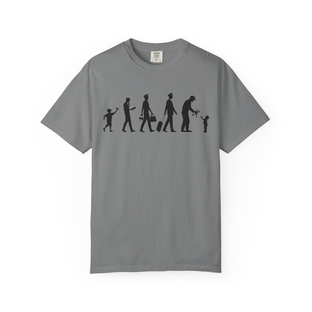 Pilot Evolution T-Shirt — Pilot Lifecycle Silhouette Tee