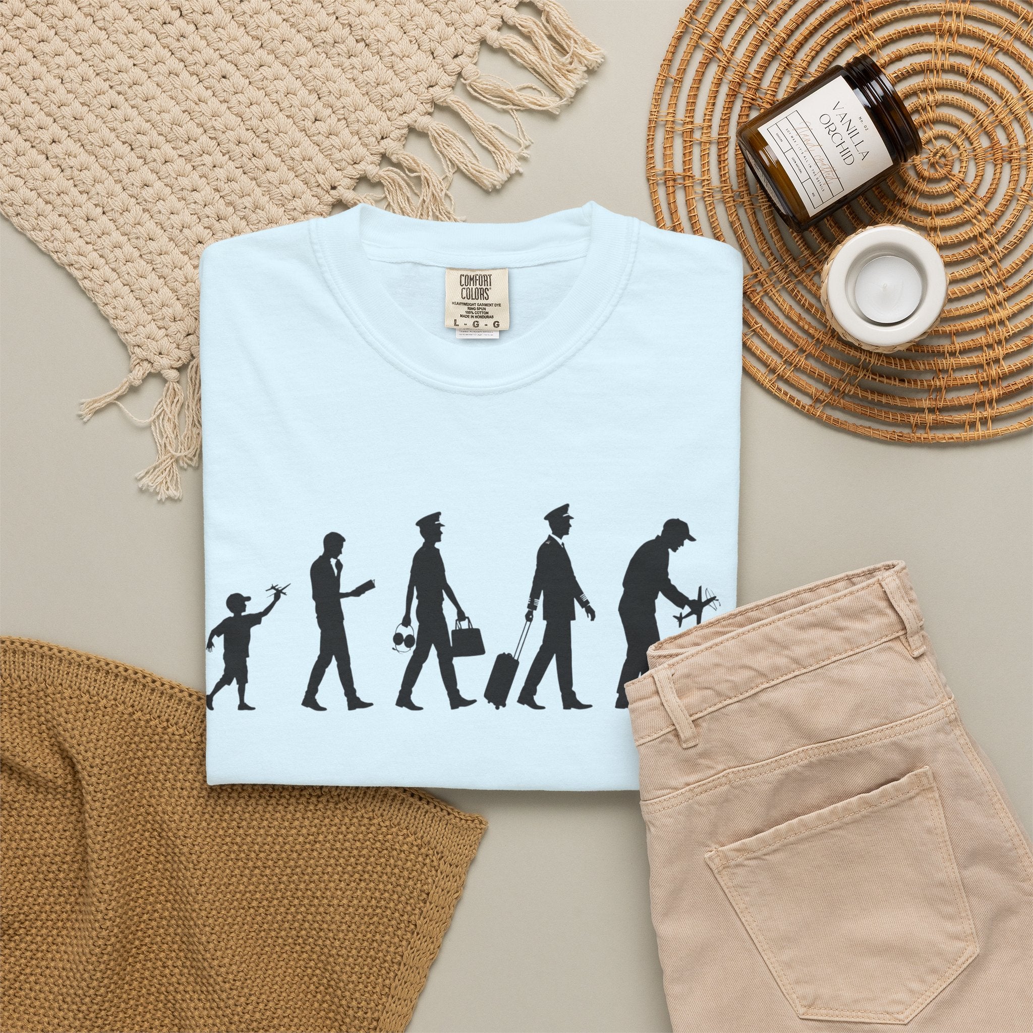 Pilot Evolution T-Shirt — Pilot Lifecycle Silhouette Tee