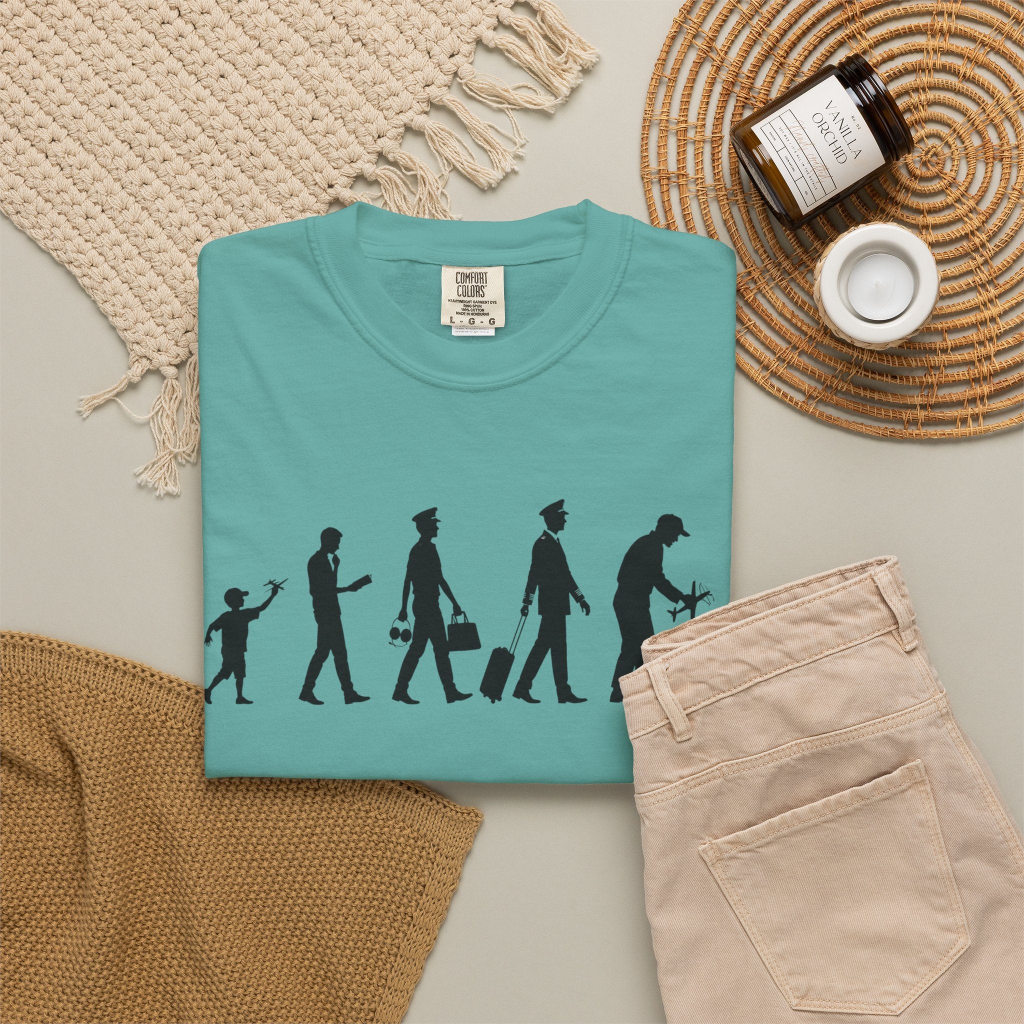 Pilot Evolution T-Shirt — Pilot Lifecycle Silhouette Tee
