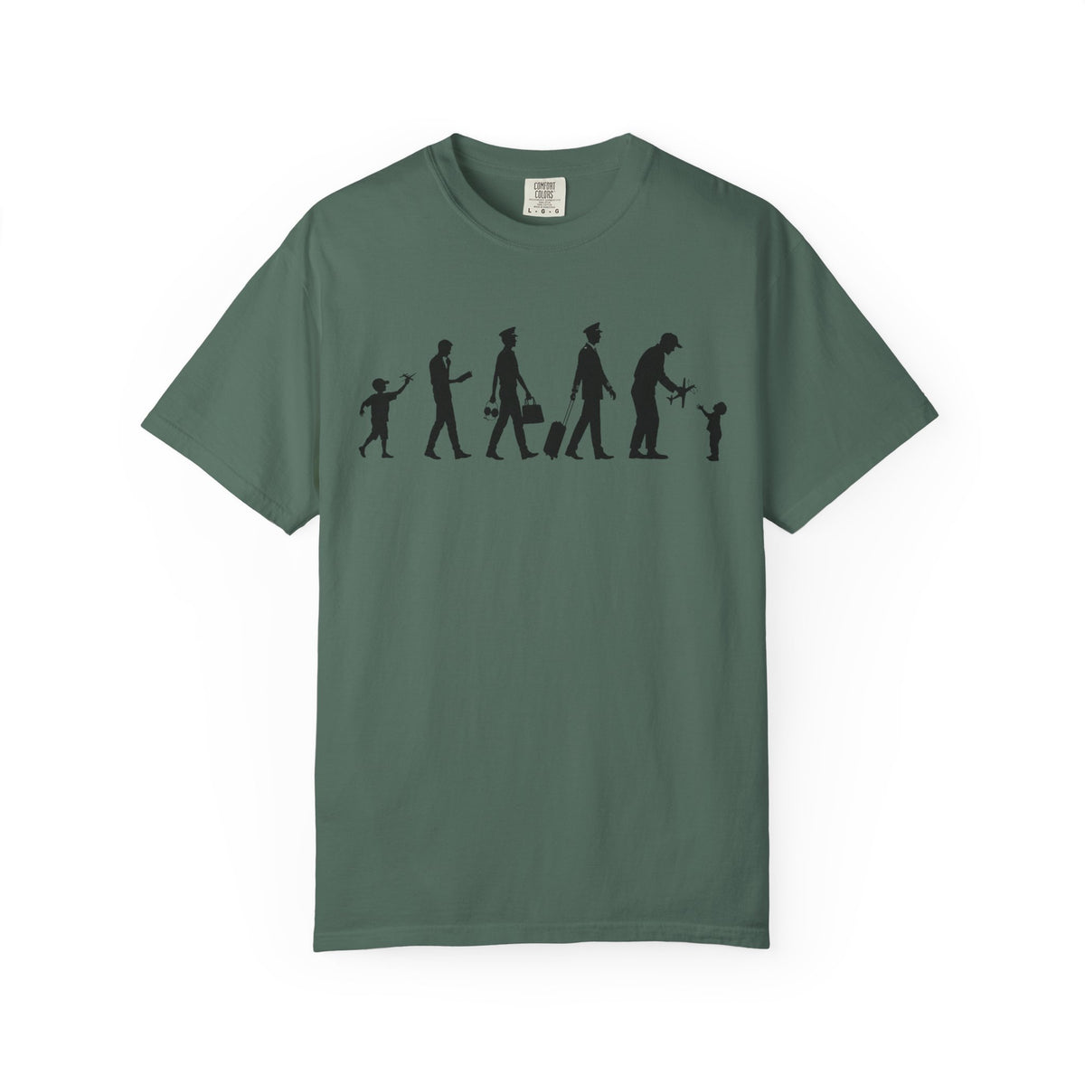 Pilot Evolution T-Shirt — Pilot Lifecycle Silhouette Tee