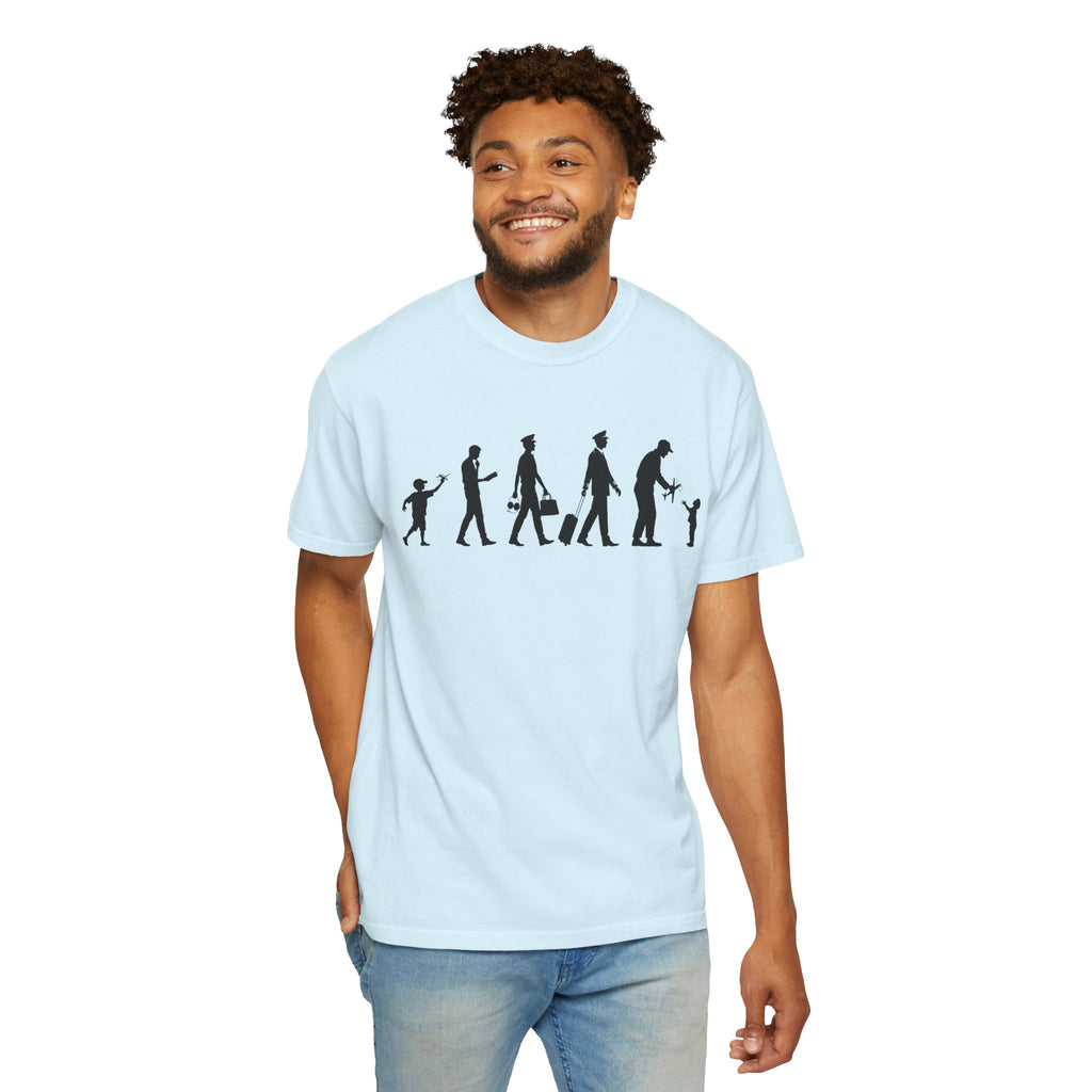Pilot Evolution T-Shirt — Pilot Lifecycle Silhouette Tee