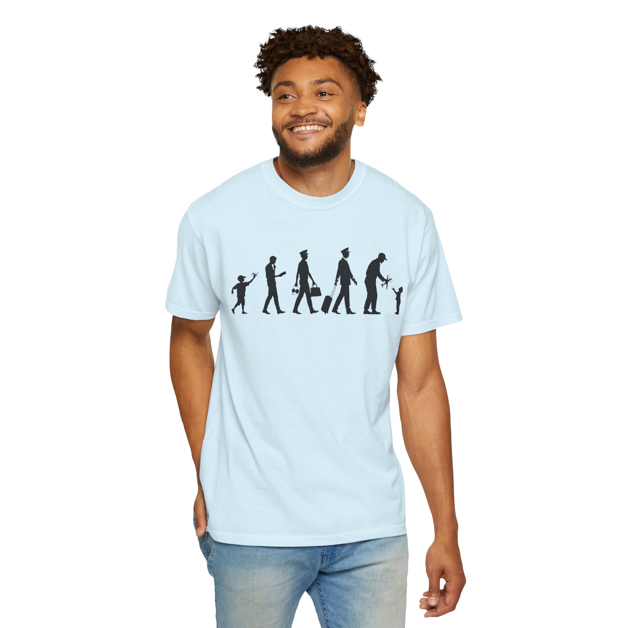 Pilot Evolution T-Shirt — Pilot Lifecycle Silhouette Tee