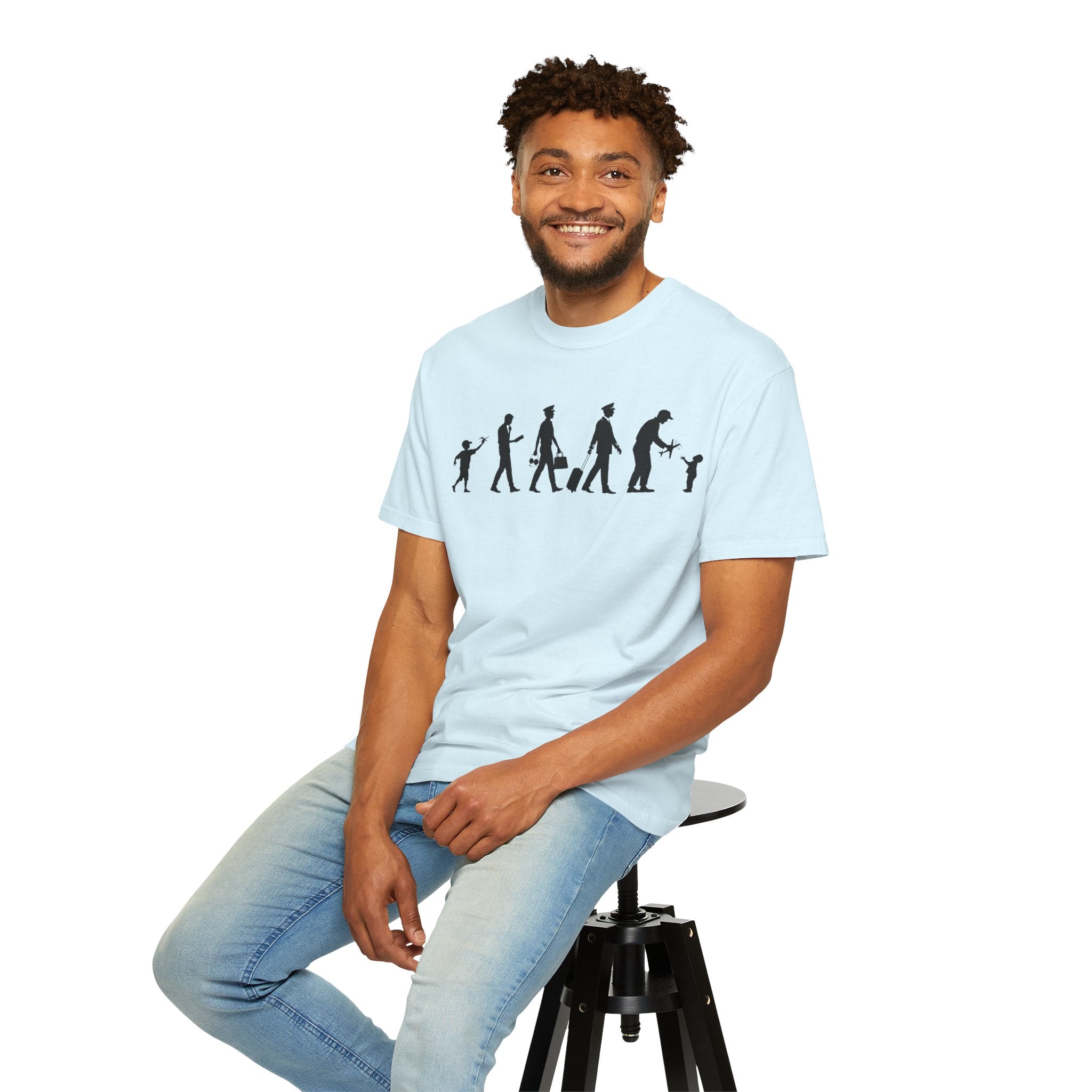 Pilot Evolution T-Shirt — Pilot Lifecycle Silhouette Tee