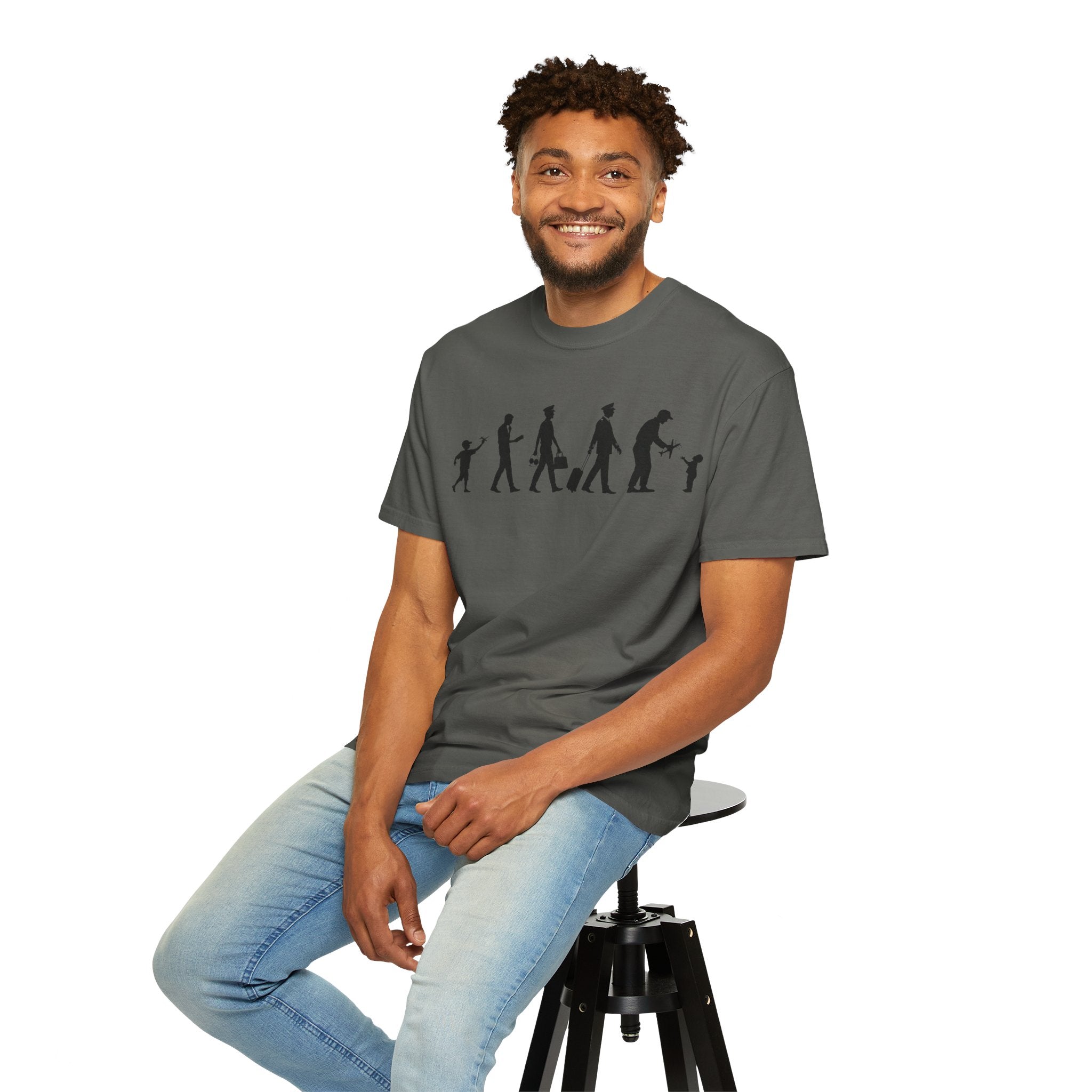 Pilot Evolution T-Shirt — Pilot Lifecycle Silhouette Tee