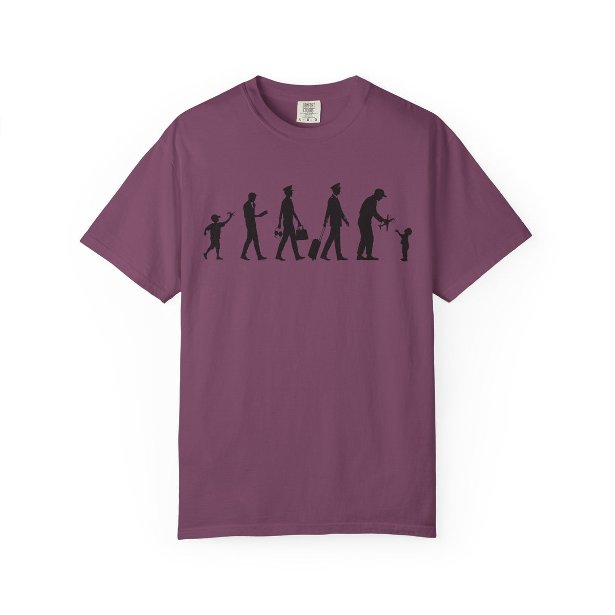 Pilot Evolution T-Shirt — Pilot Lifecycle Silhouette Tee