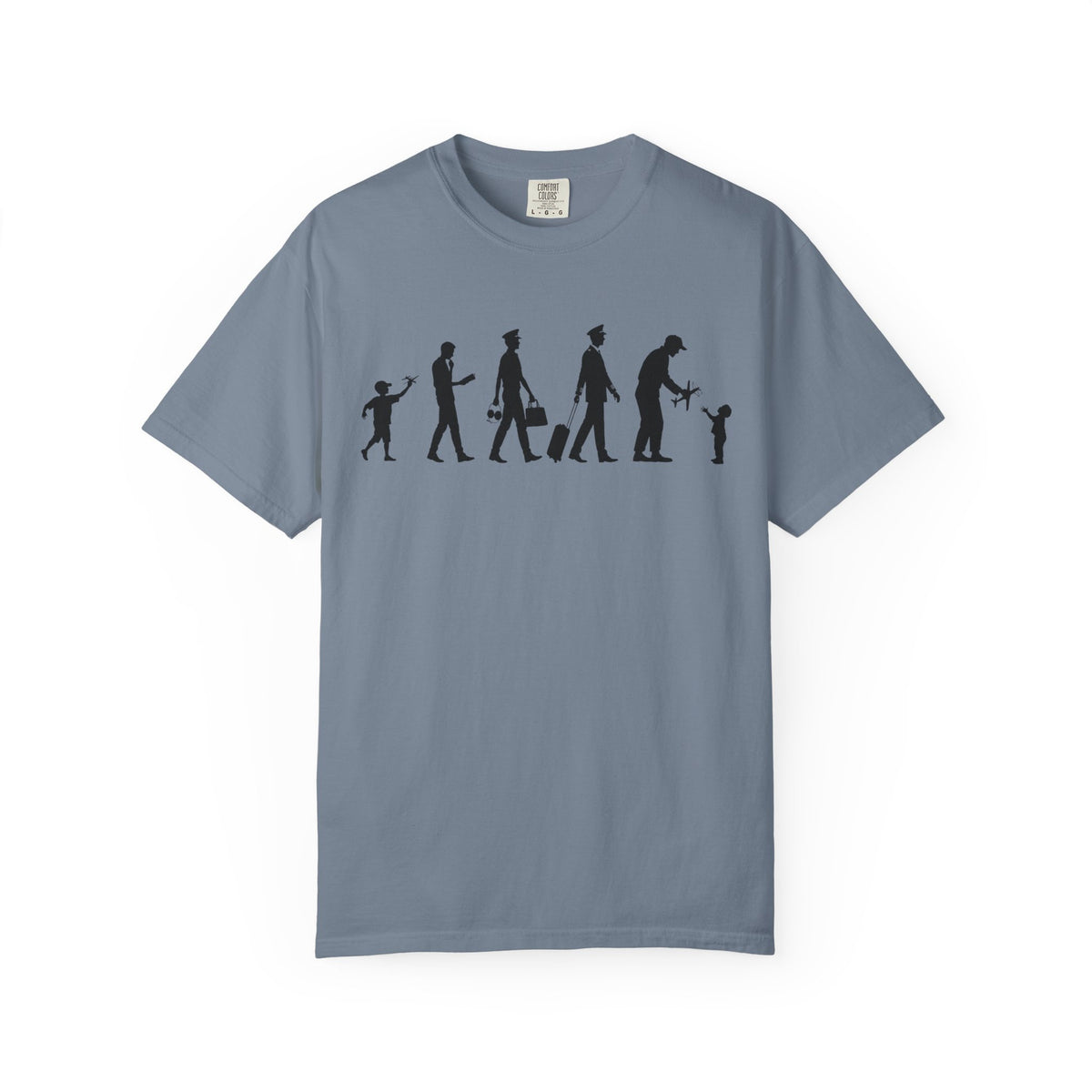 Pilot Evolution T-Shirt — Pilot Lifecycle Silhouette Tee