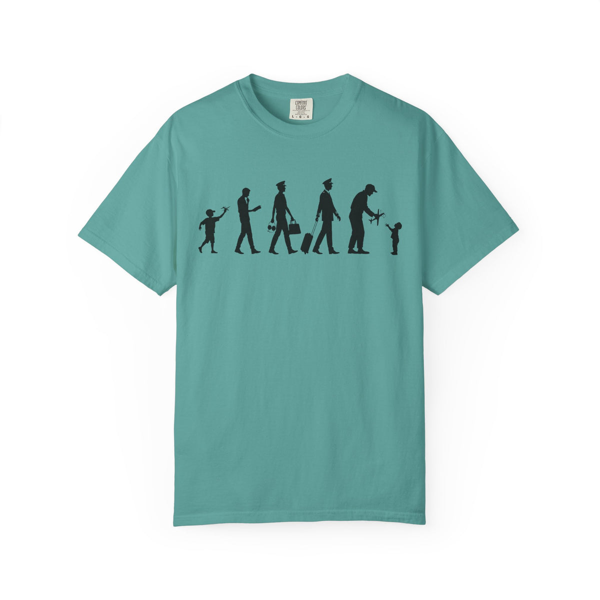 Pilot Evolution T-Shirt — Pilot Lifecycle Silhouette Tee