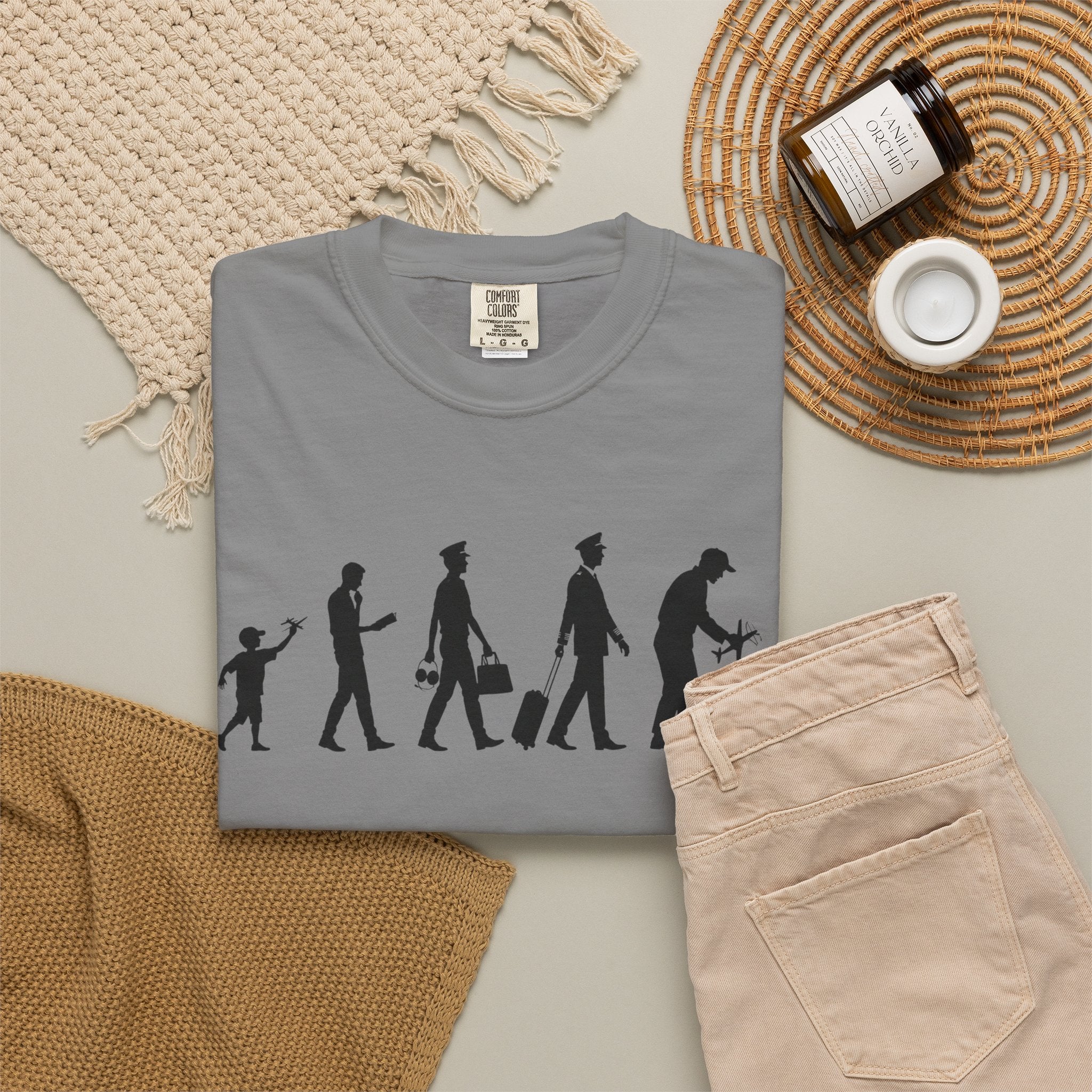Pilot Evolution T-Shirt — Pilot Lifecycle Silhouette Tee