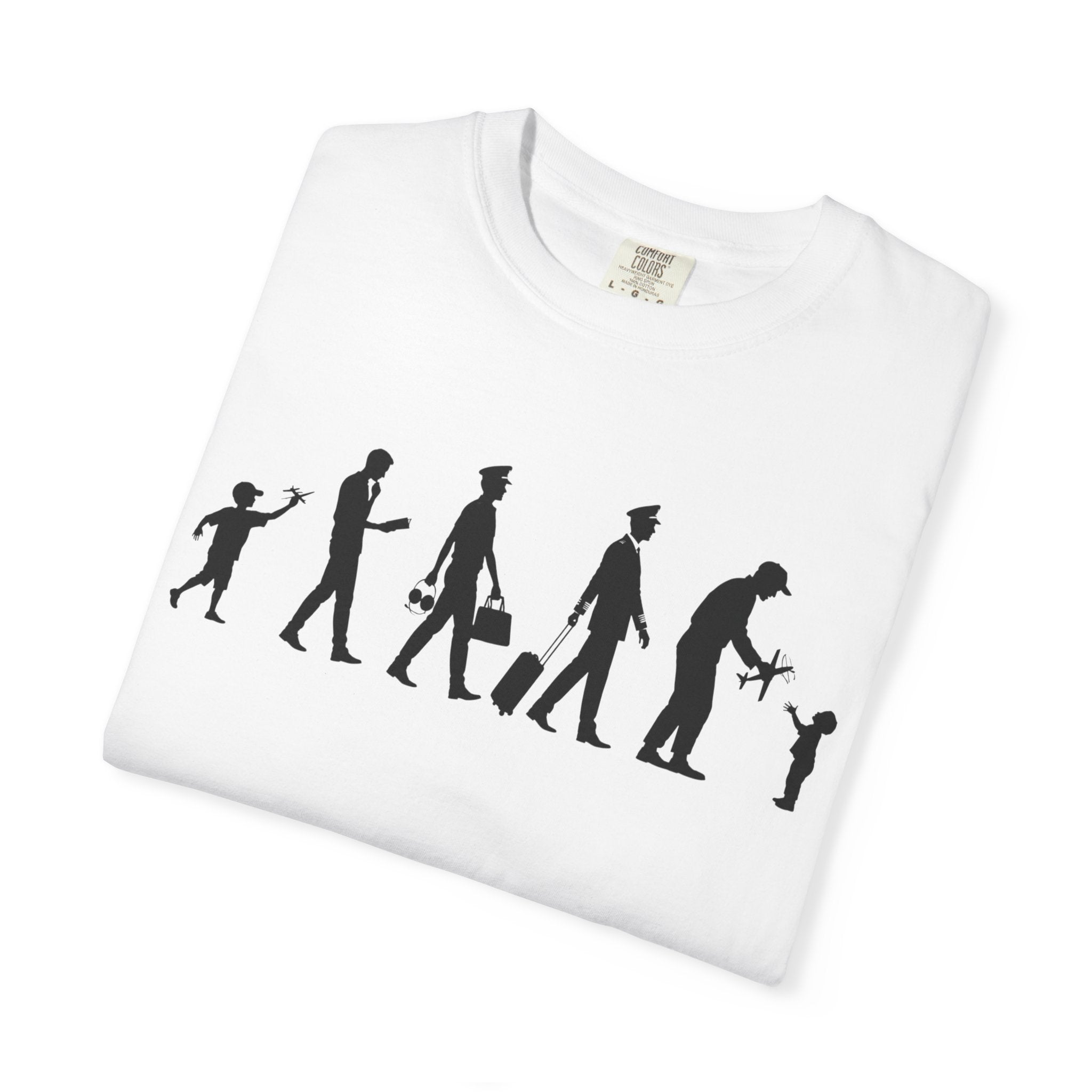 Pilot Evolution T-Shirt — Pilot Lifecycle Silhouette Tee