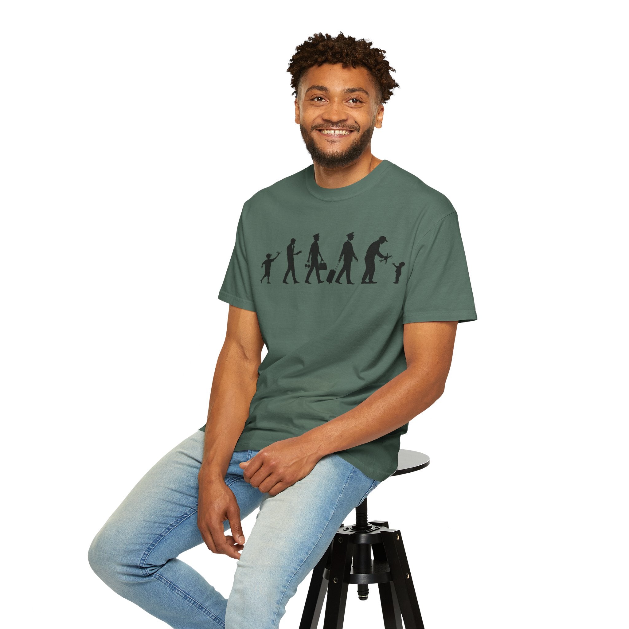 Pilot Evolution T-Shirt — Pilot Lifecycle Silhouette Tee