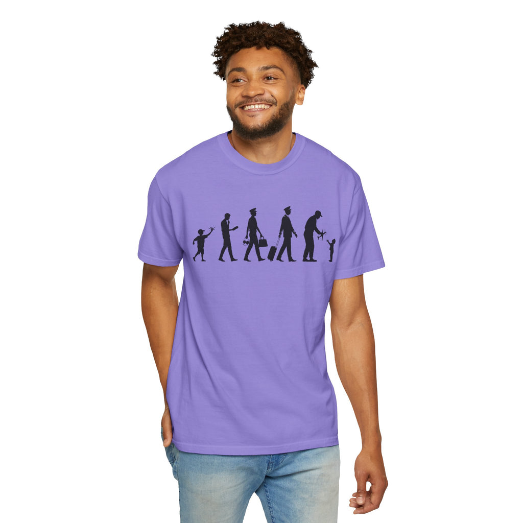 Pilot Evolution T-Shirt — Pilot Lifecycle Silhouette Tee