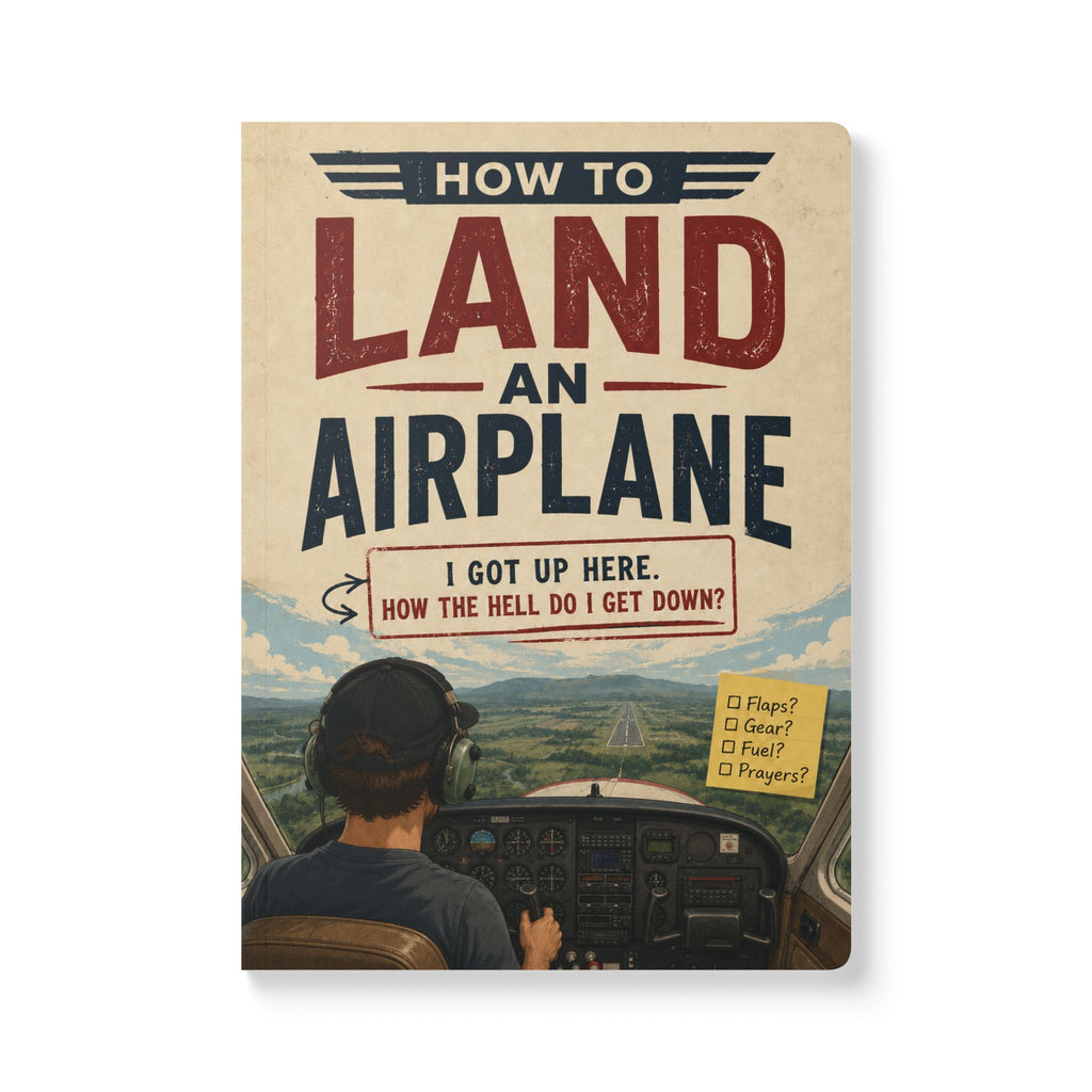How To Land An Airplane - Funny Pilot Notebook