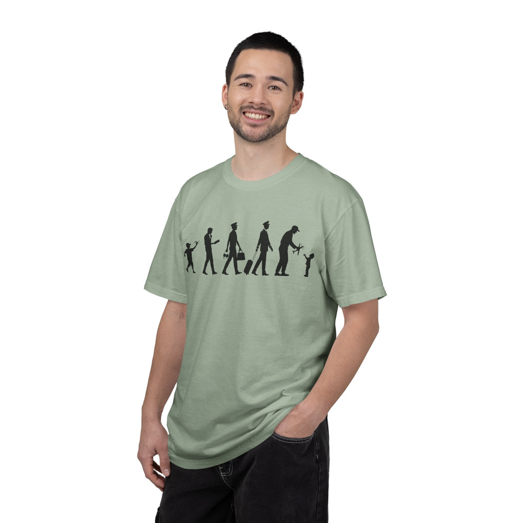Pilot Evolution T-Shirt — Pilot Lifecycle Silhouette Tee