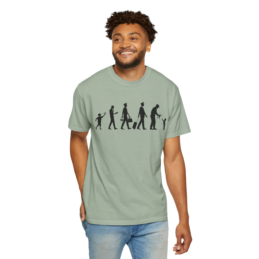 Pilot Evolution T-Shirt — Pilot Lifecycle Silhouette Tee