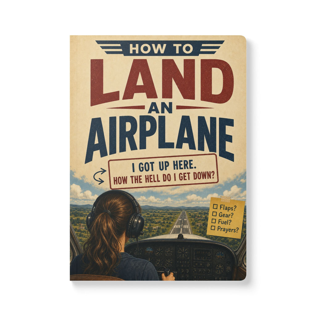 How To Land An Airplane - Funny Pilot Notebook