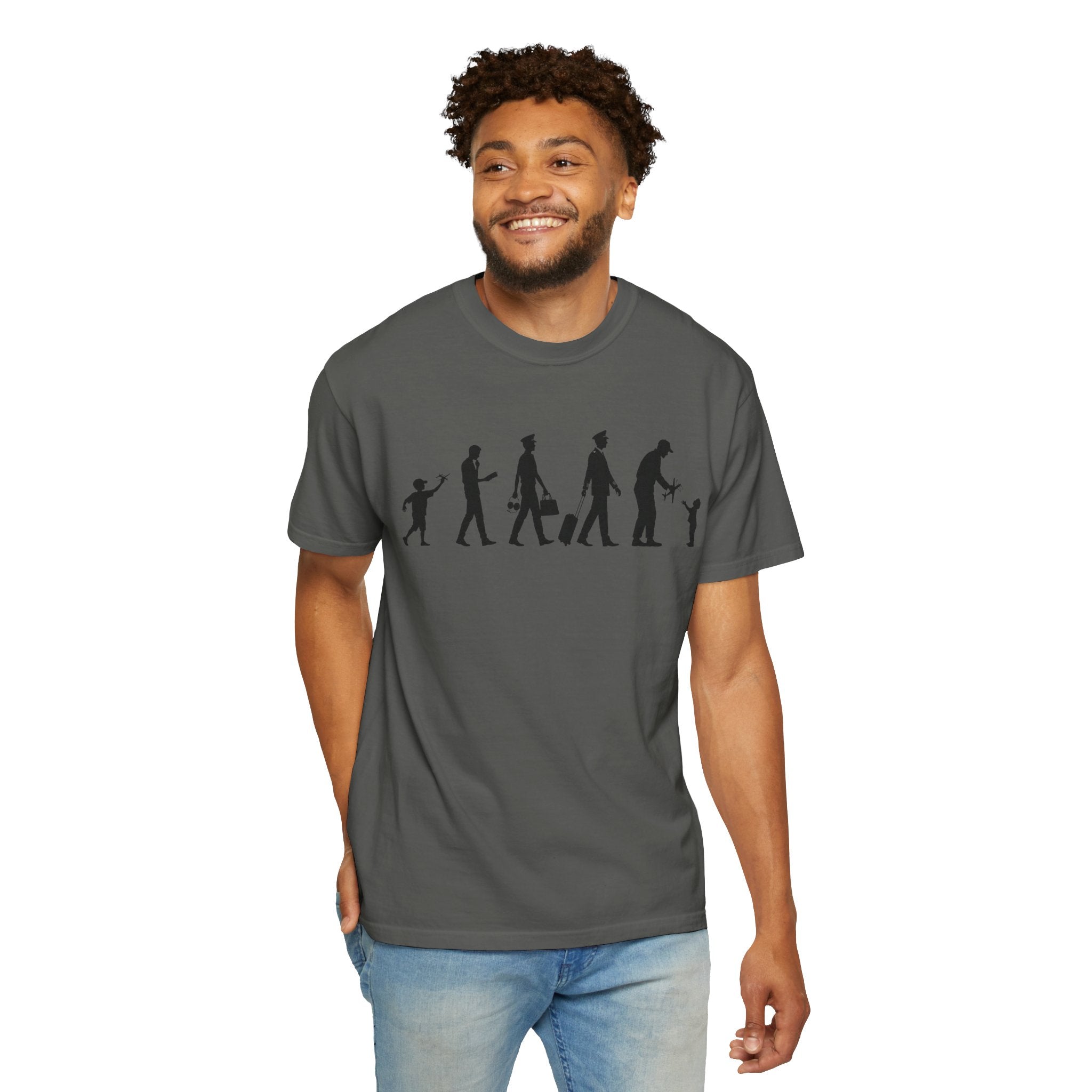 Pilot Evolution T-Shirt — Pilot Lifecycle Silhouette Tee